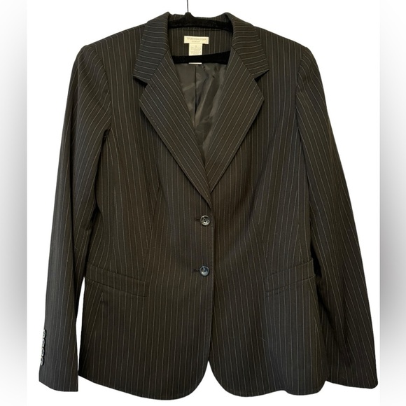 Worthington Stretch Pinstriped Blazer 12 - Picture 1 of 4